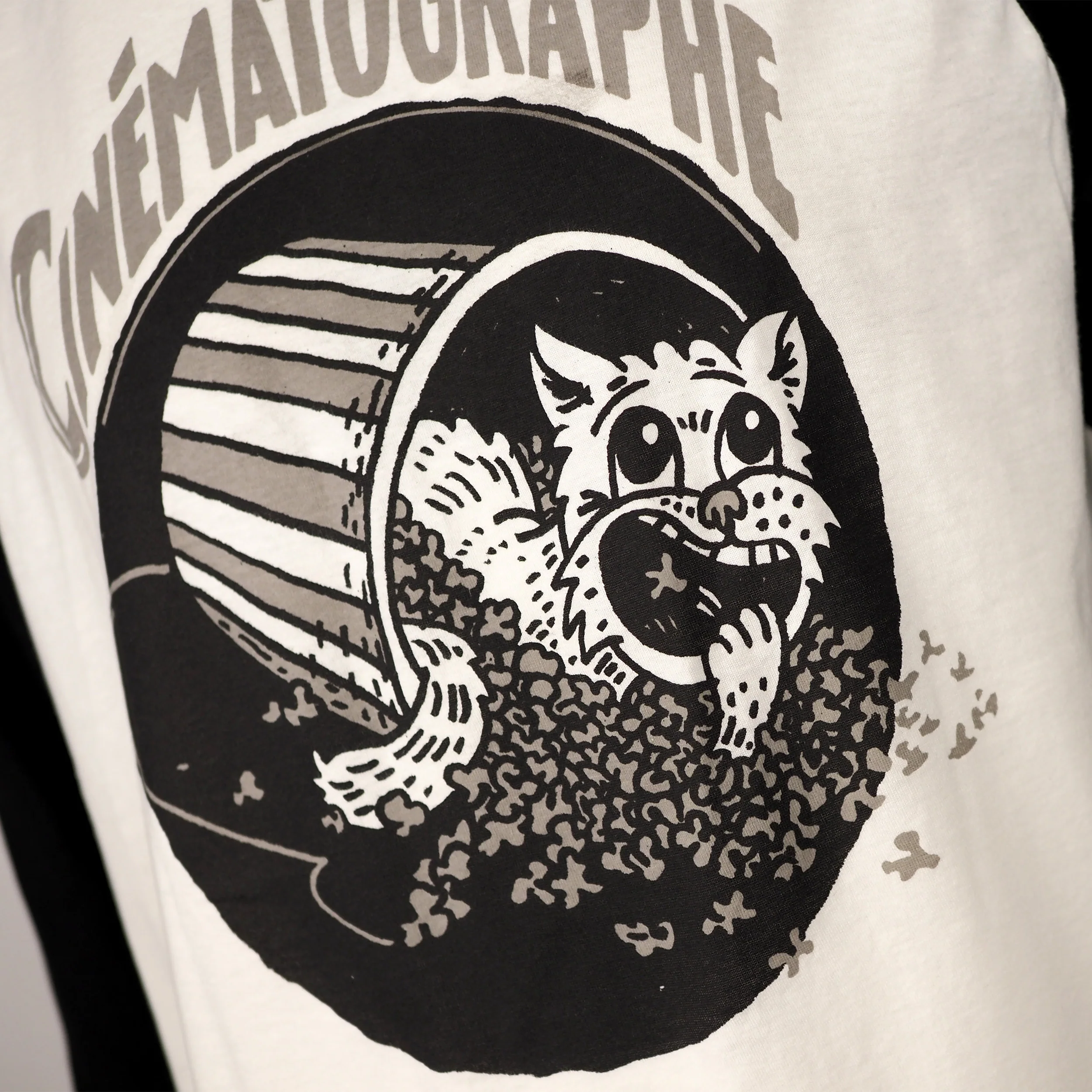 Cinématographe Feral Popcorn - 3/4 Sleeve Jersey Shirt - Image 5