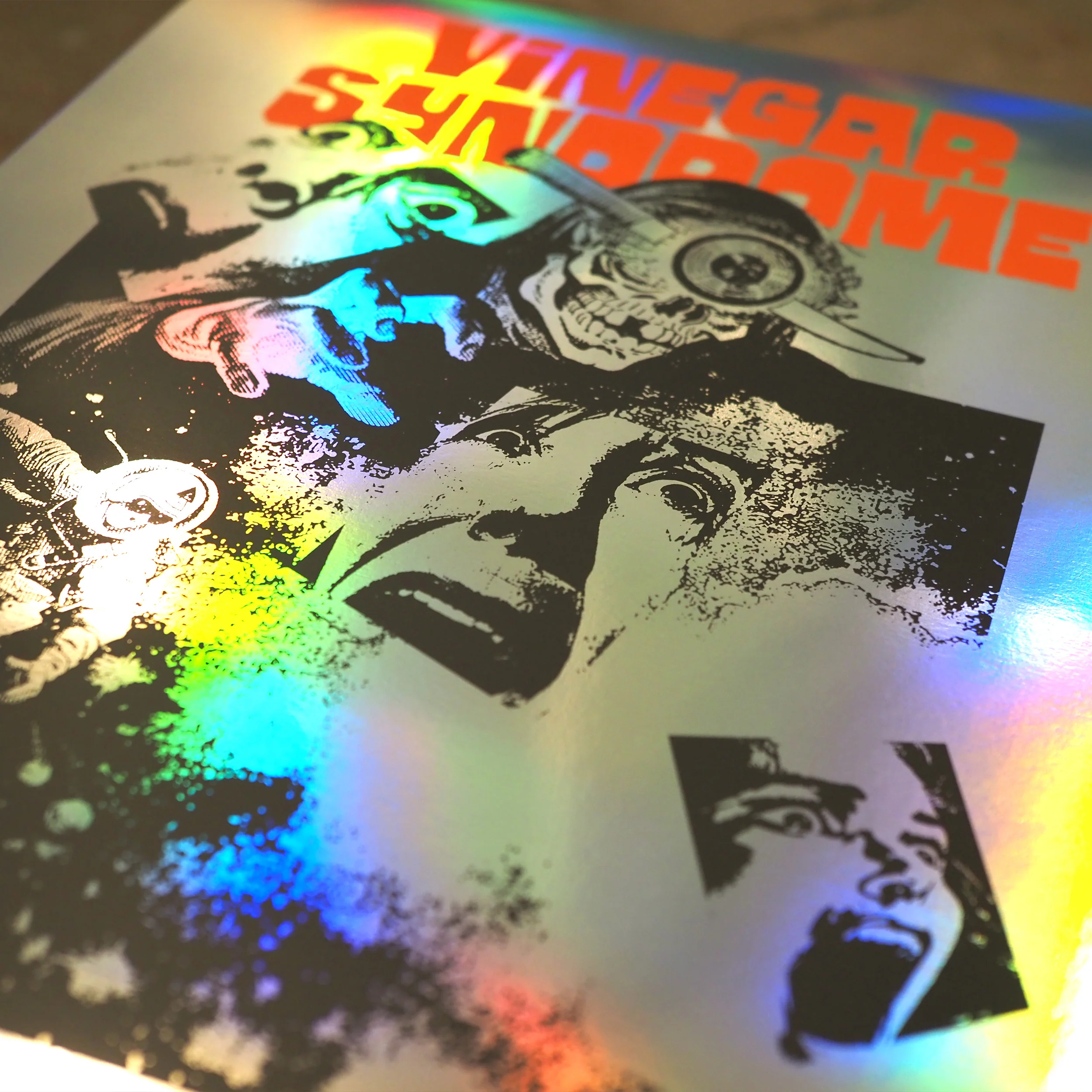 Vinegar Syndrome Cosmic Terror - Rainbow Holographic Screen Print - Image 5
