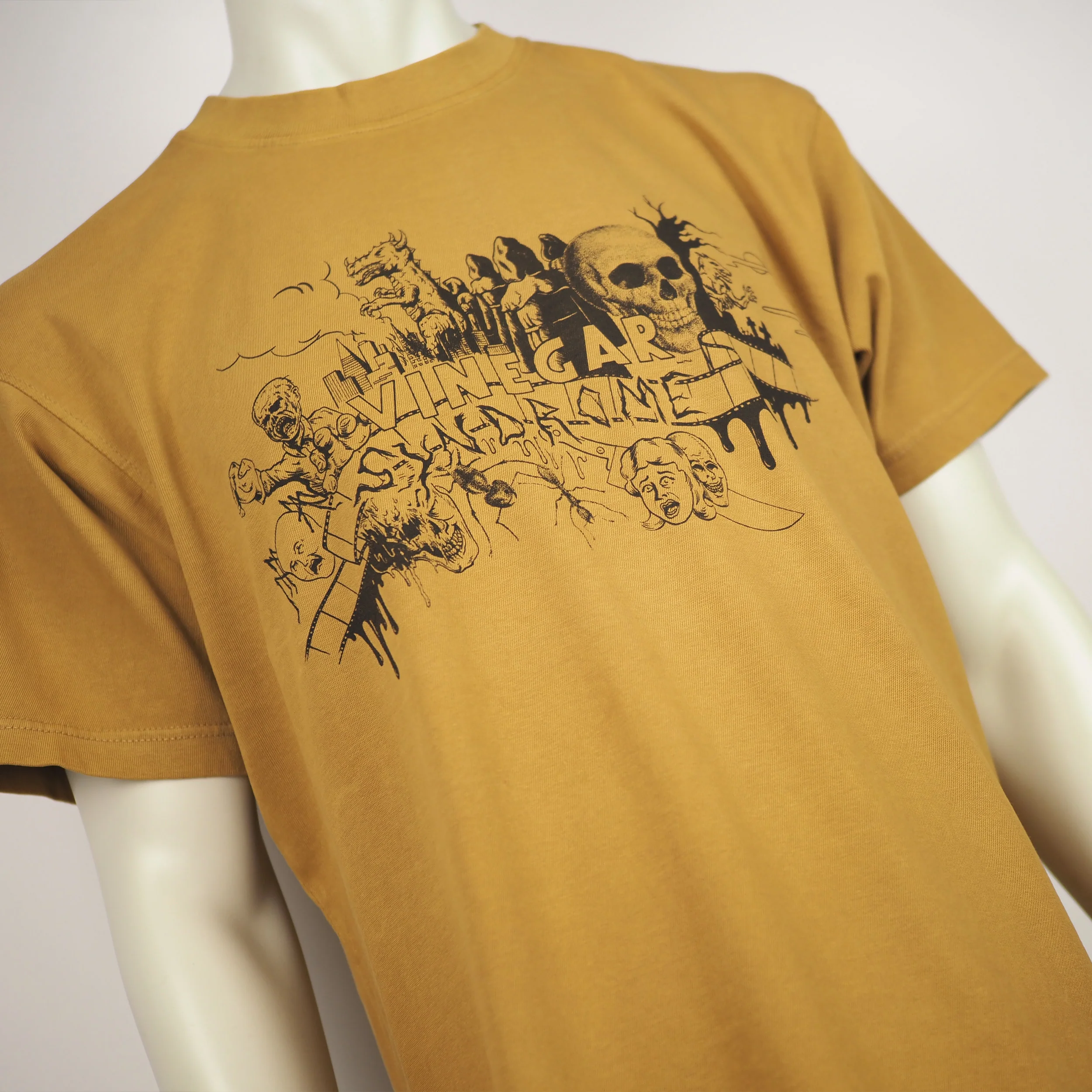 Vinegar Syndrome Macabre Montage - Relaxed Fit Extra Heavyweight Shirt - Image 13