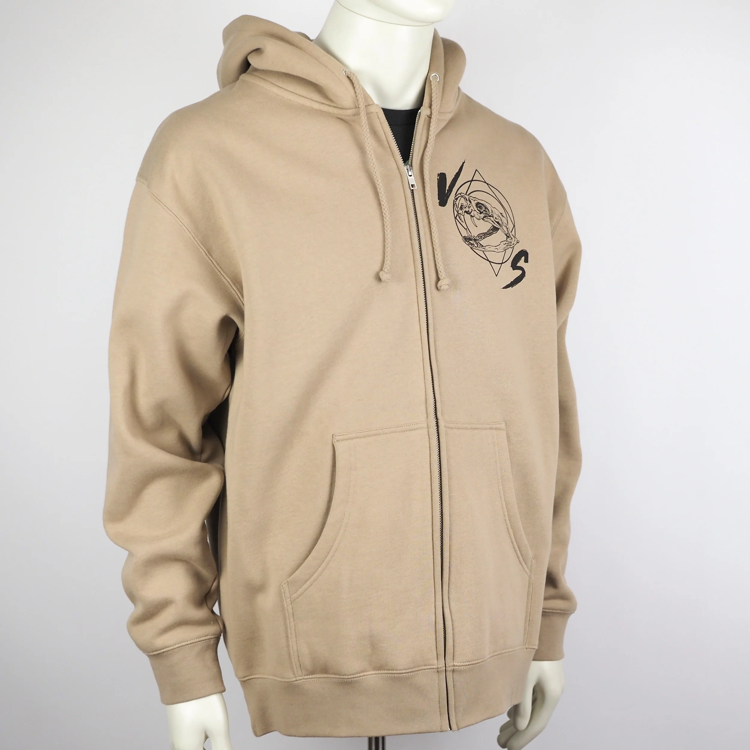 VS Medusa Skull - Heavyweight Zippered Hoodie - Image 7